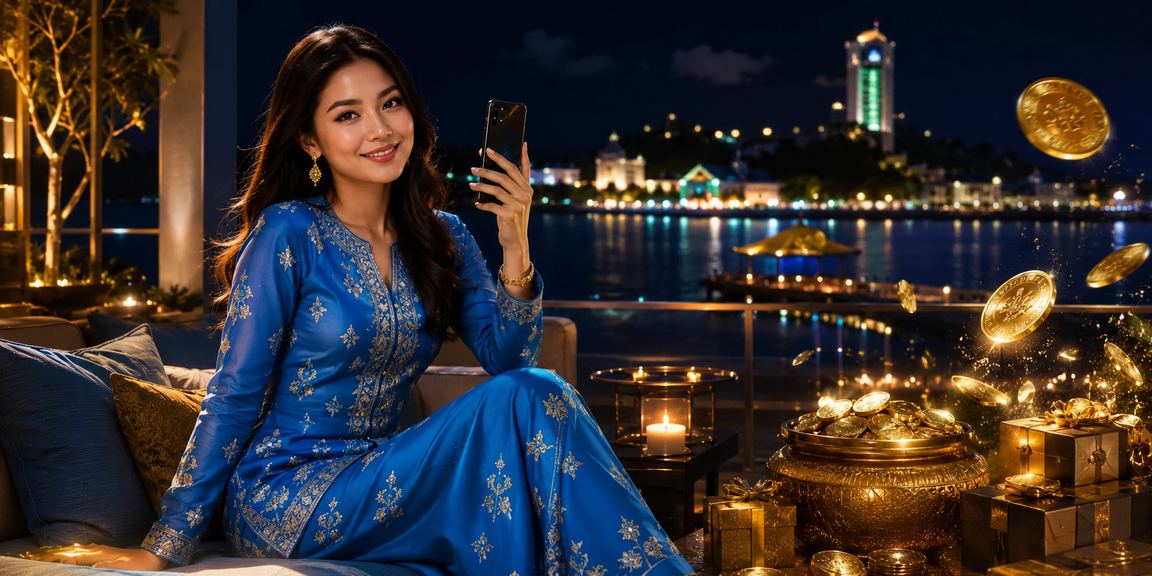 Pemain e-sukan menggunakan telefon pintar di platform 15s